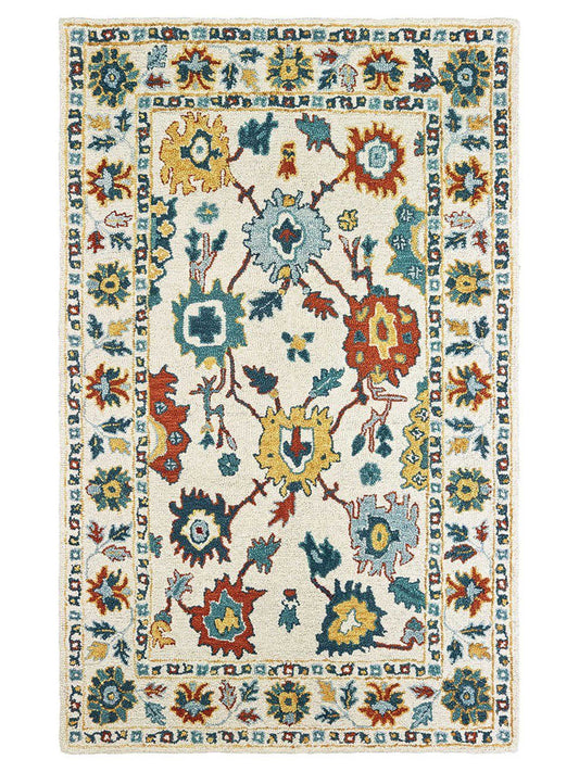 Oriental Weavers ZAHRA 75507 Ivory Casual Tufted Rug