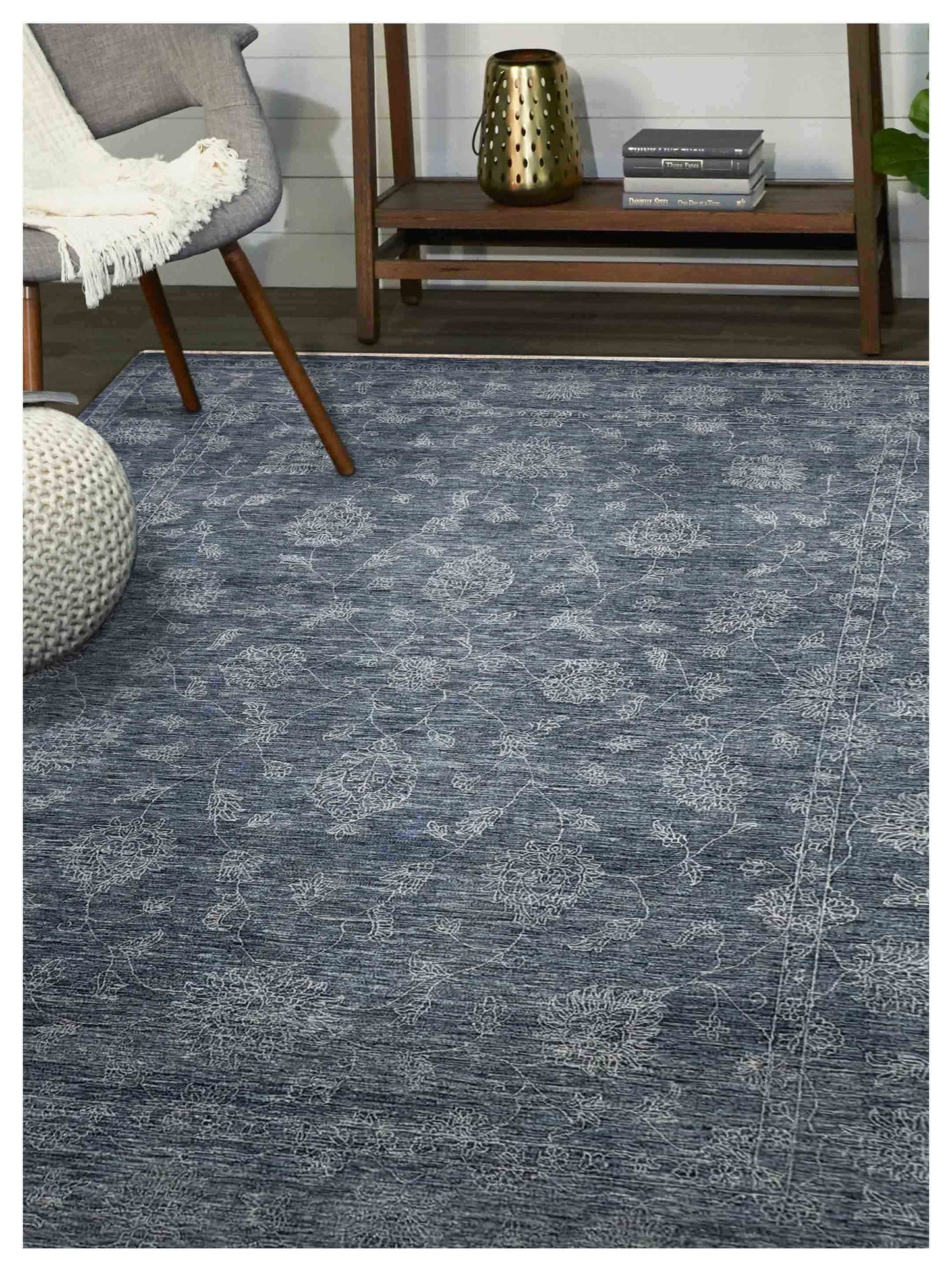 Artisan Agra Modern Turquoise Traditional Knotted Rug