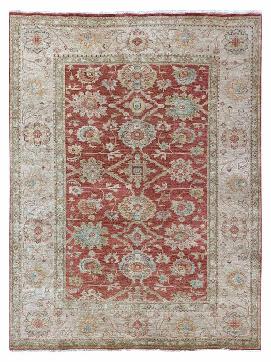 Artisan Priscilla P-4 Rust Traditional Knotted Rug