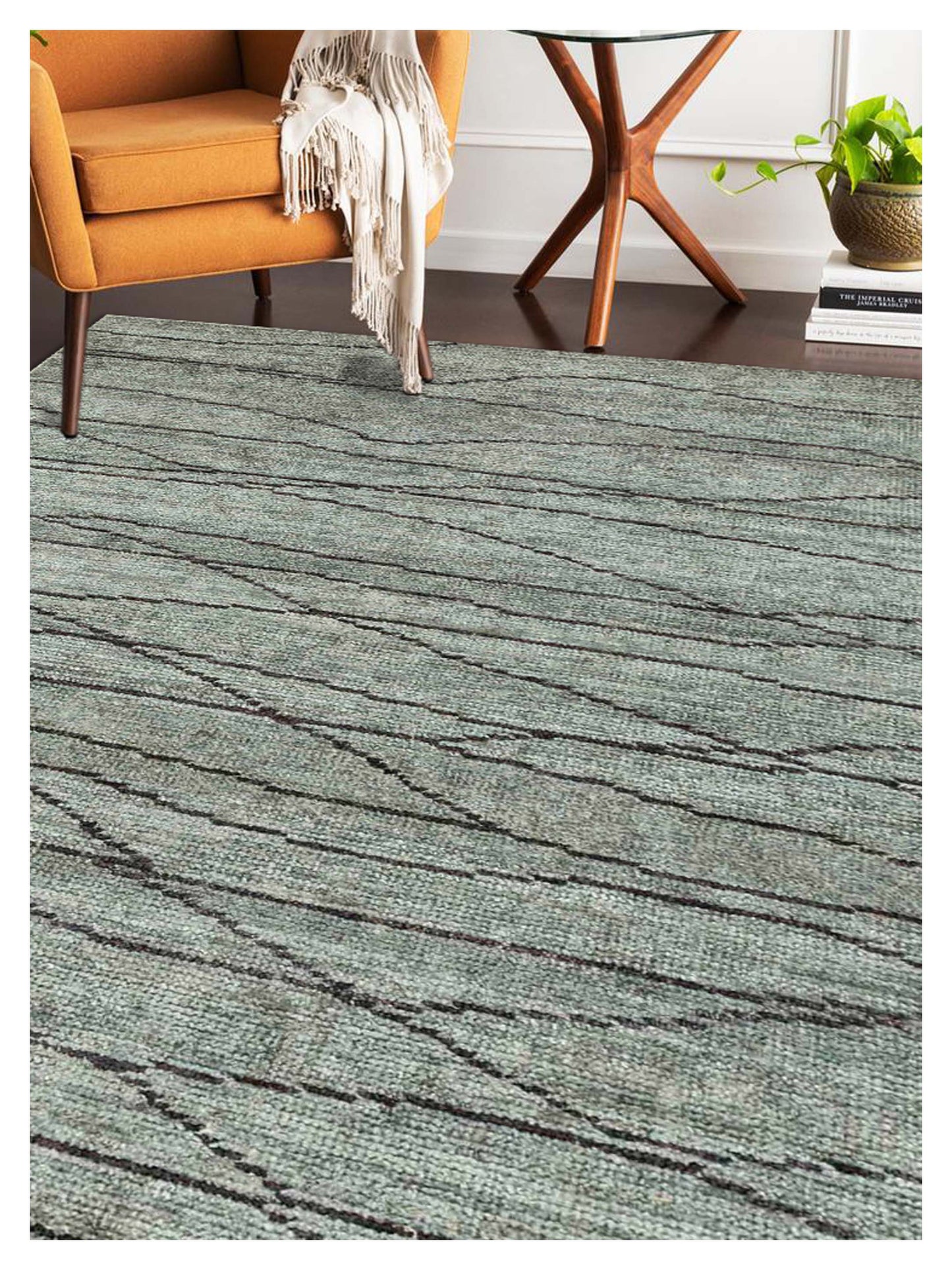 Limited REDCLIFFE RD-814 Sea Blue Transitional Woven Rug