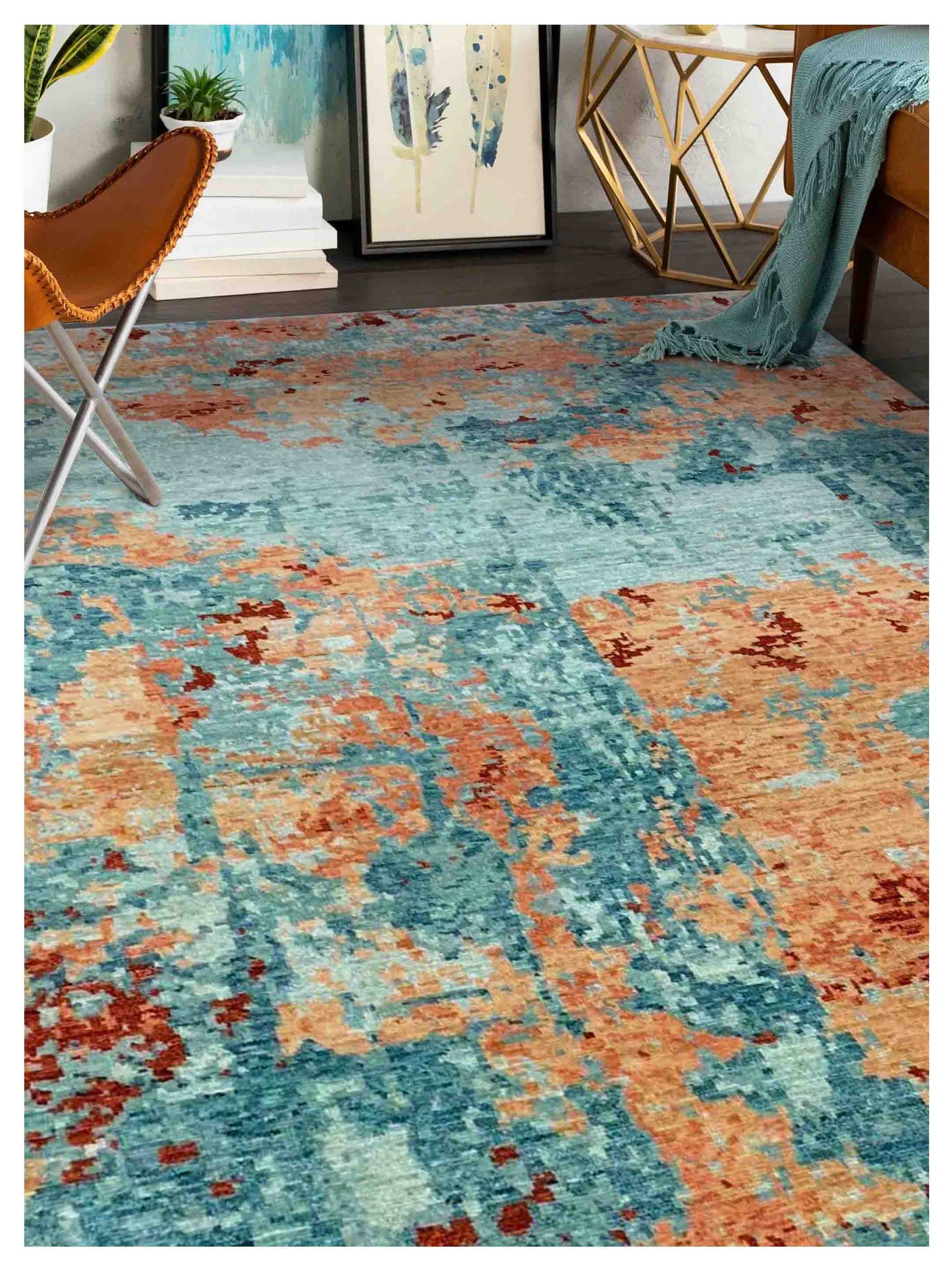 Artisan Abigail Multi Transitional Knotted Rug - Rugs - Artisan - Atlanta Designer Rugs