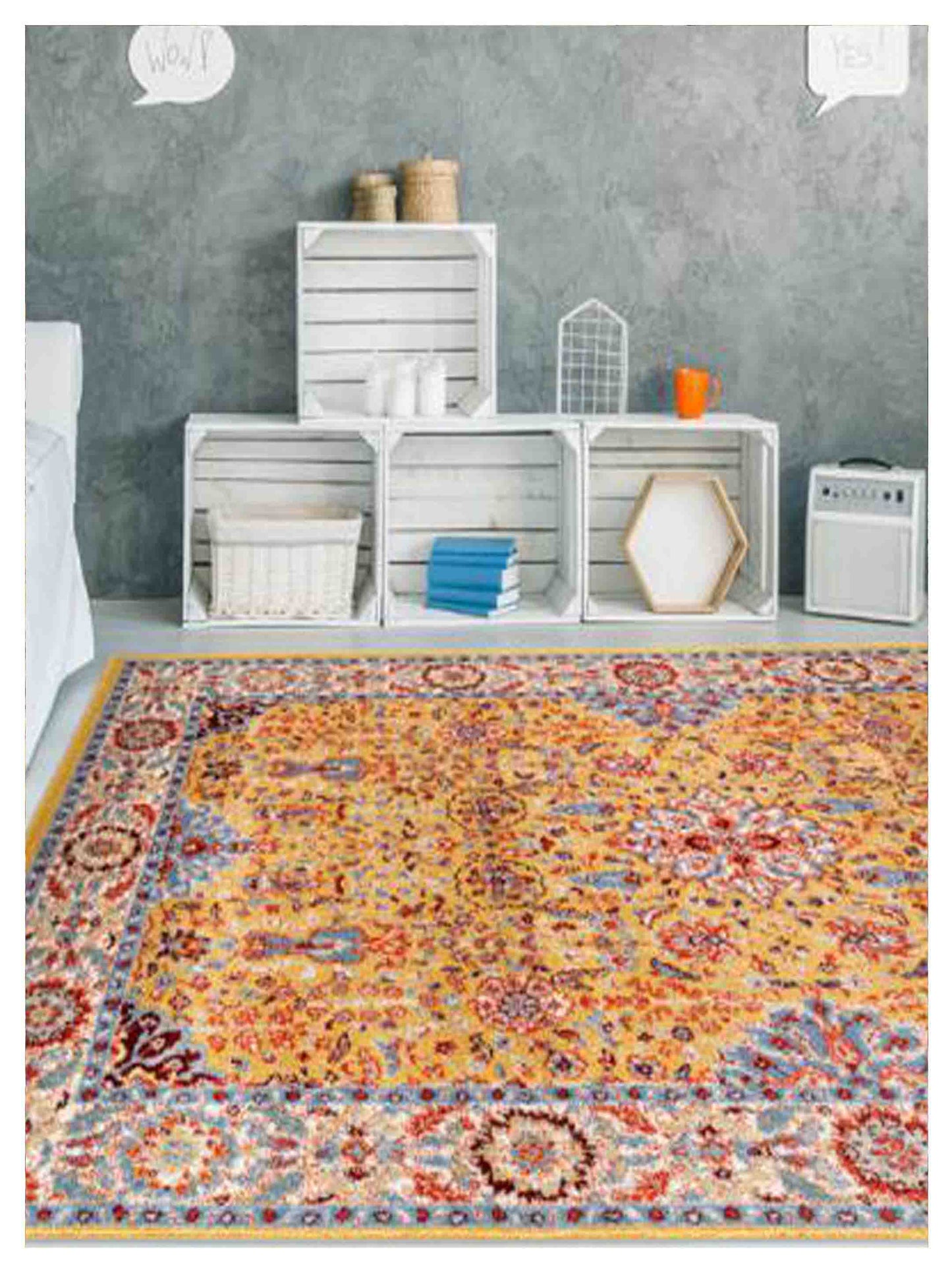 Limited Leighton LO - 555 Gold Ivory Traditional Machinemade Rug - Rugs - Limited - Atlanta Designer Rugs