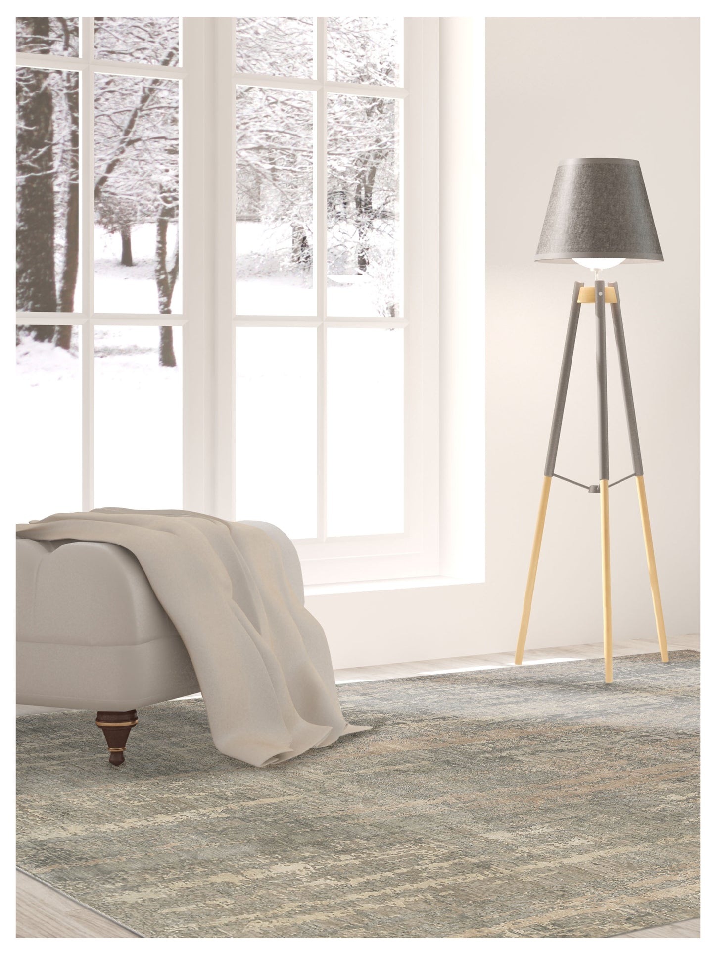Limited Zelma WI-402 SOFT CAMEL Transitional Knotted Rugs