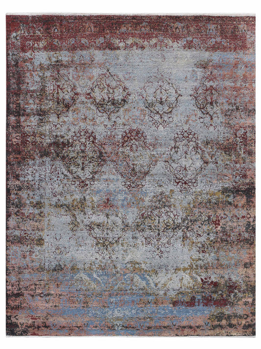 Limited Zelma WI-468 SILVER SAND Transitional Knotted Rug