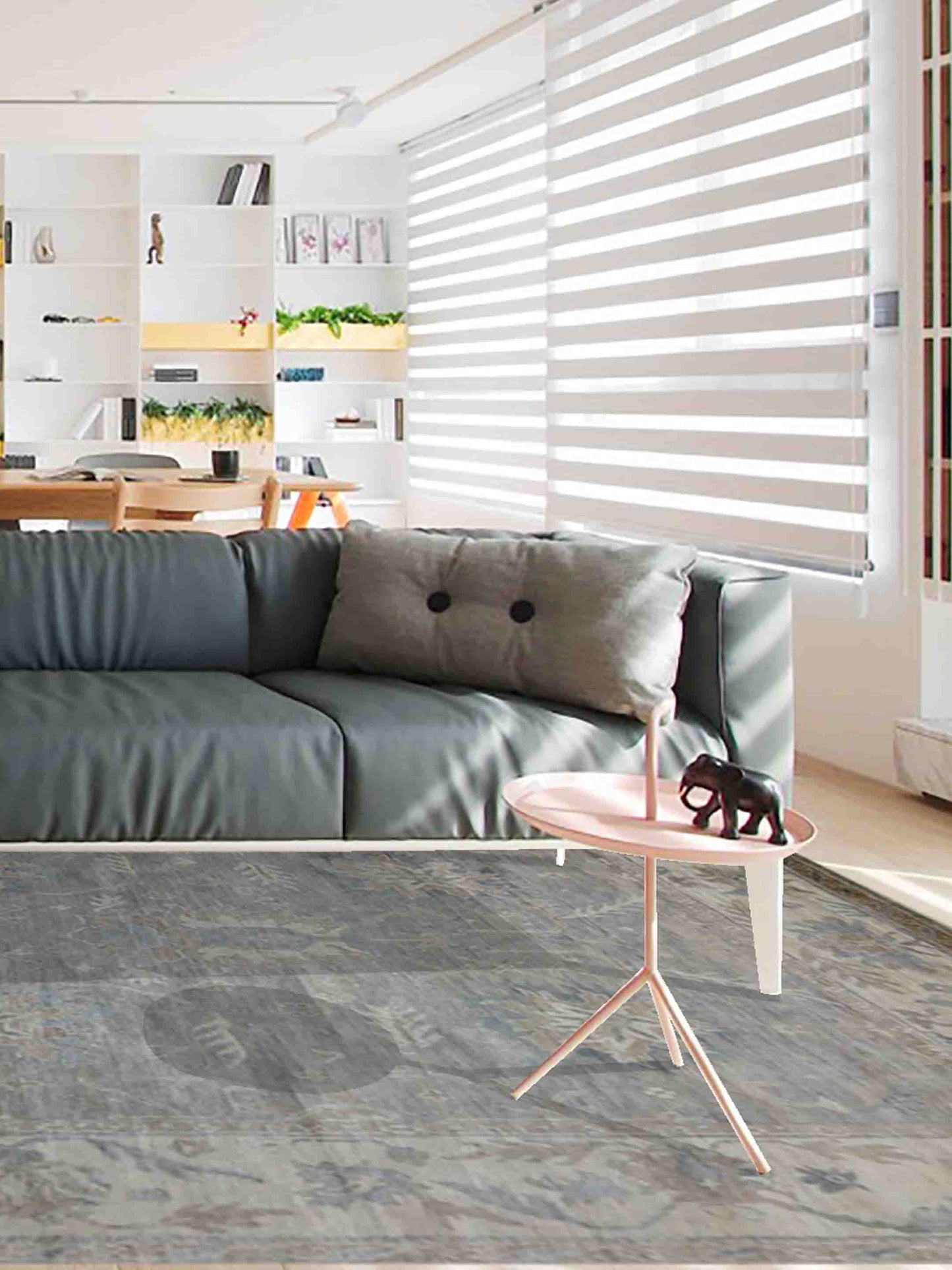 Artisan Audrey Lt.Grey Ivory Traditional Knotted Rug - Rugs - Artisan - Atlanta Designer Rugs