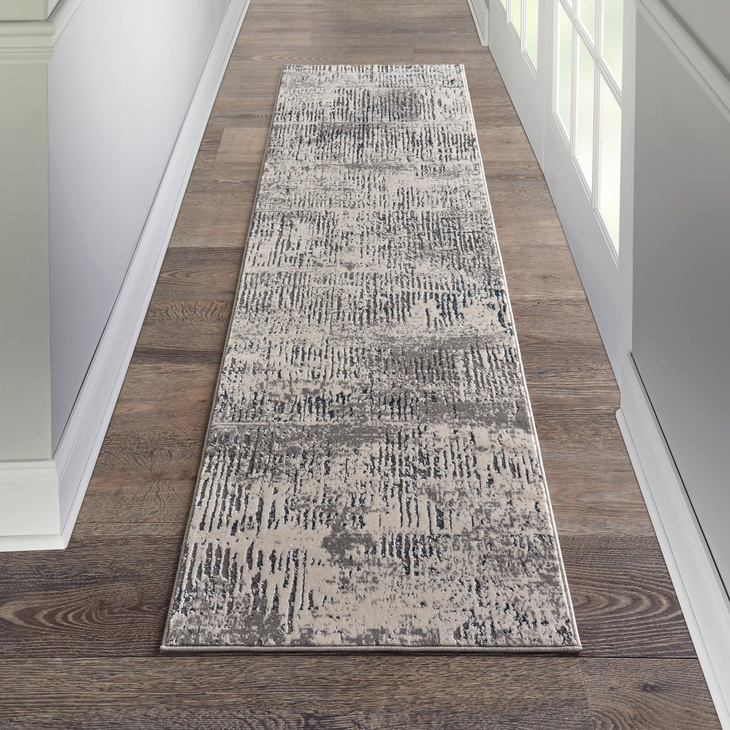 Michael Amini MA90 Uptown UPT03 Ivory Grey  Contemporary Machinemade Rug