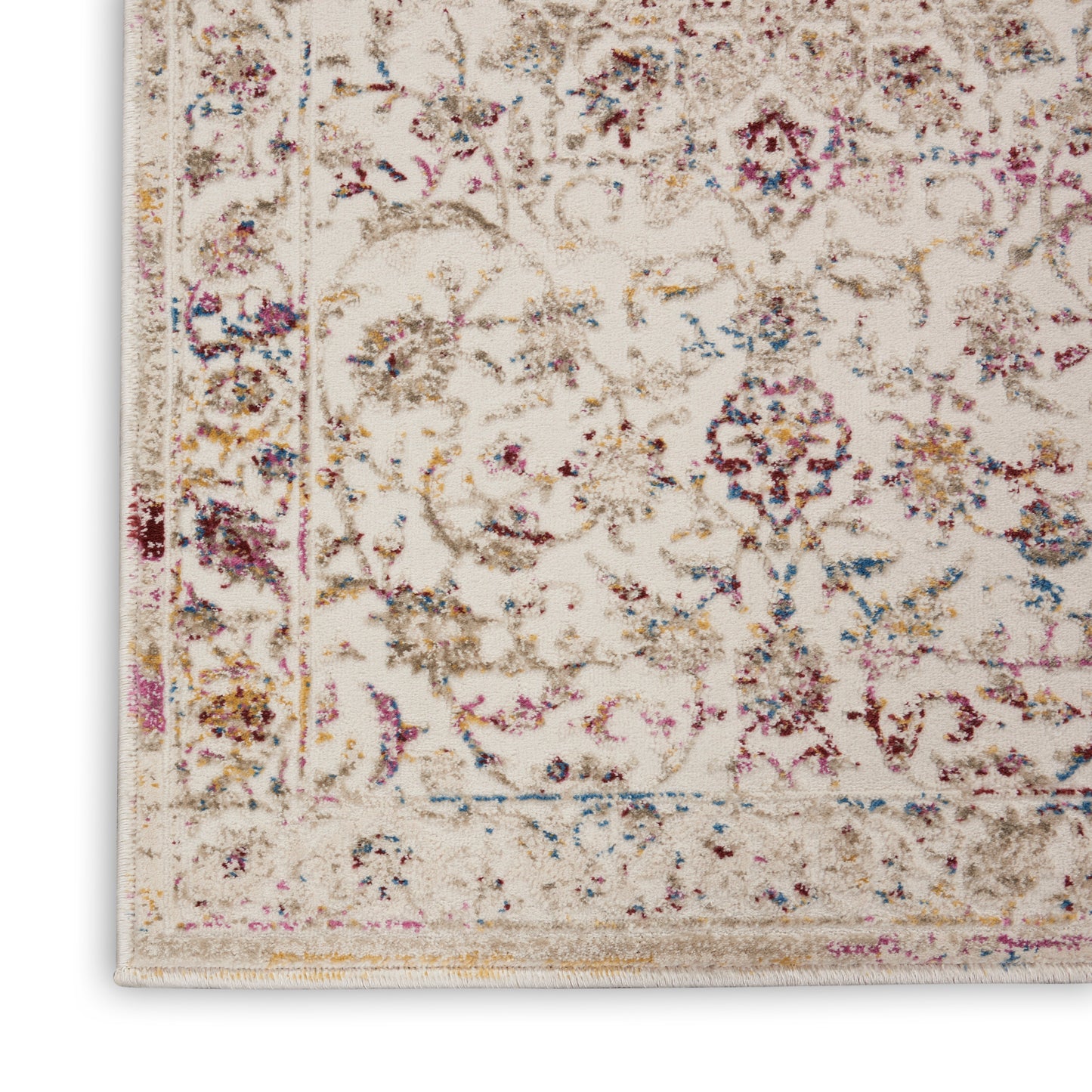 Nourison Home Melody MEL02 Ivory Multi  Traditional Machinemade Rug