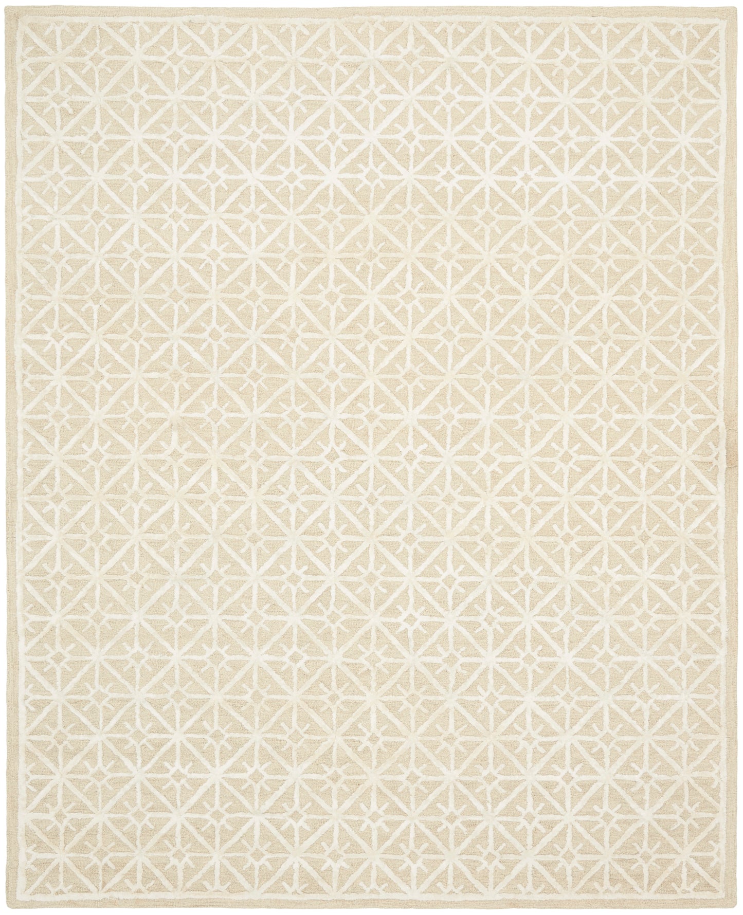 Nicole Curtis Series 2 SR201 Ivory  Contemporary Tufted Rug