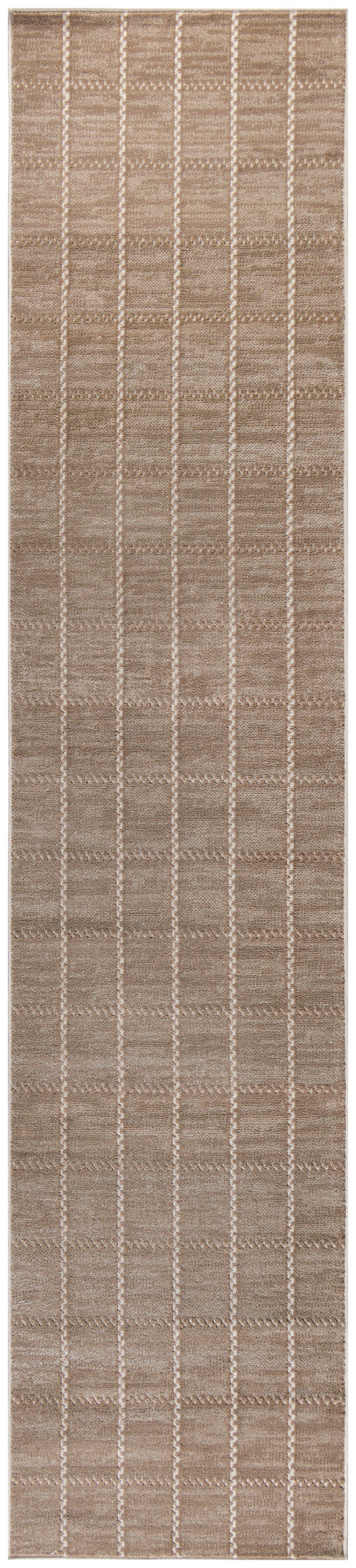Nourison Home Serenity Home SRH05 Mocha Ivory Contemporary Woven Rug