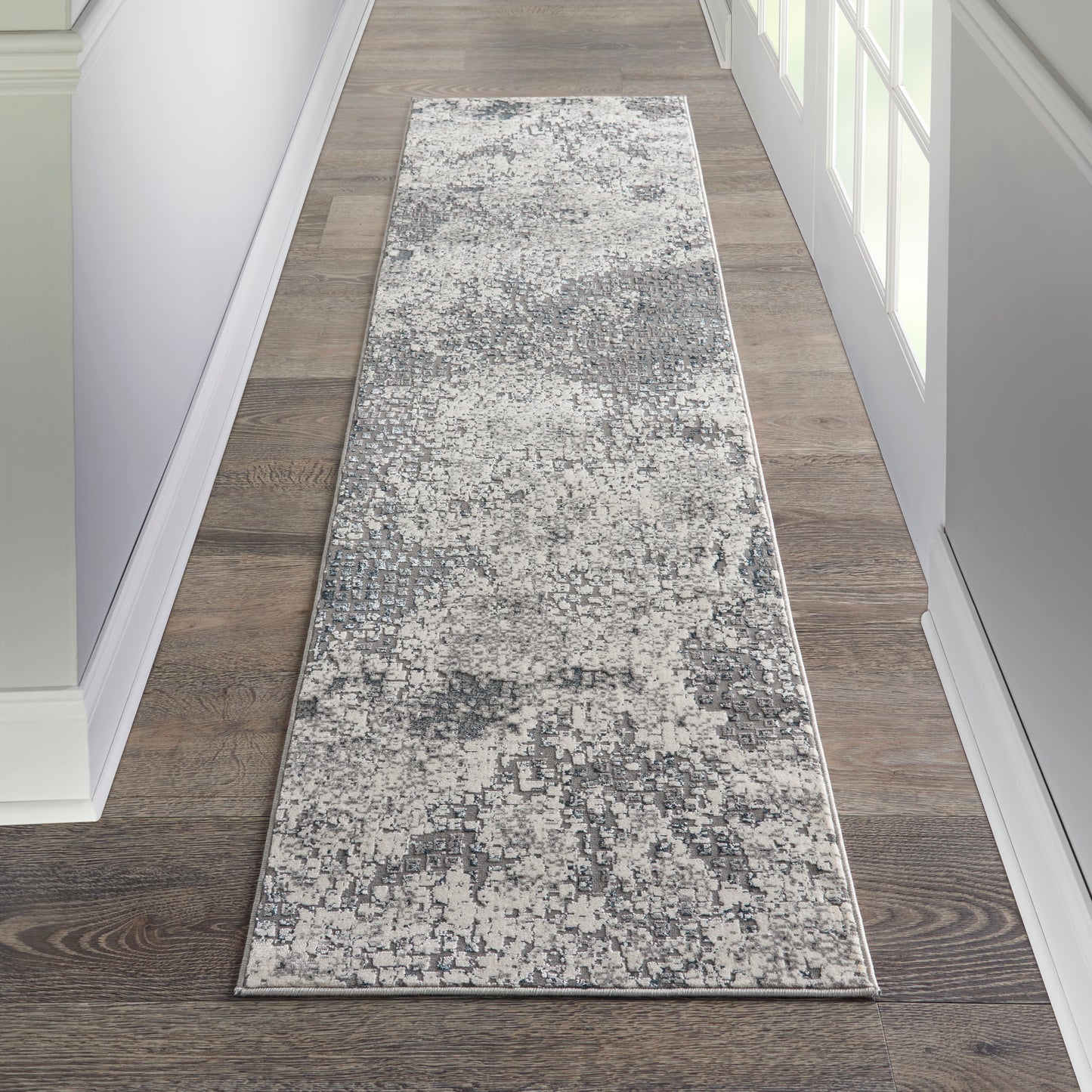 Michael Amini MA90 Uptown UPT02 Ivory Grey  Contemporary Machinemade Rug