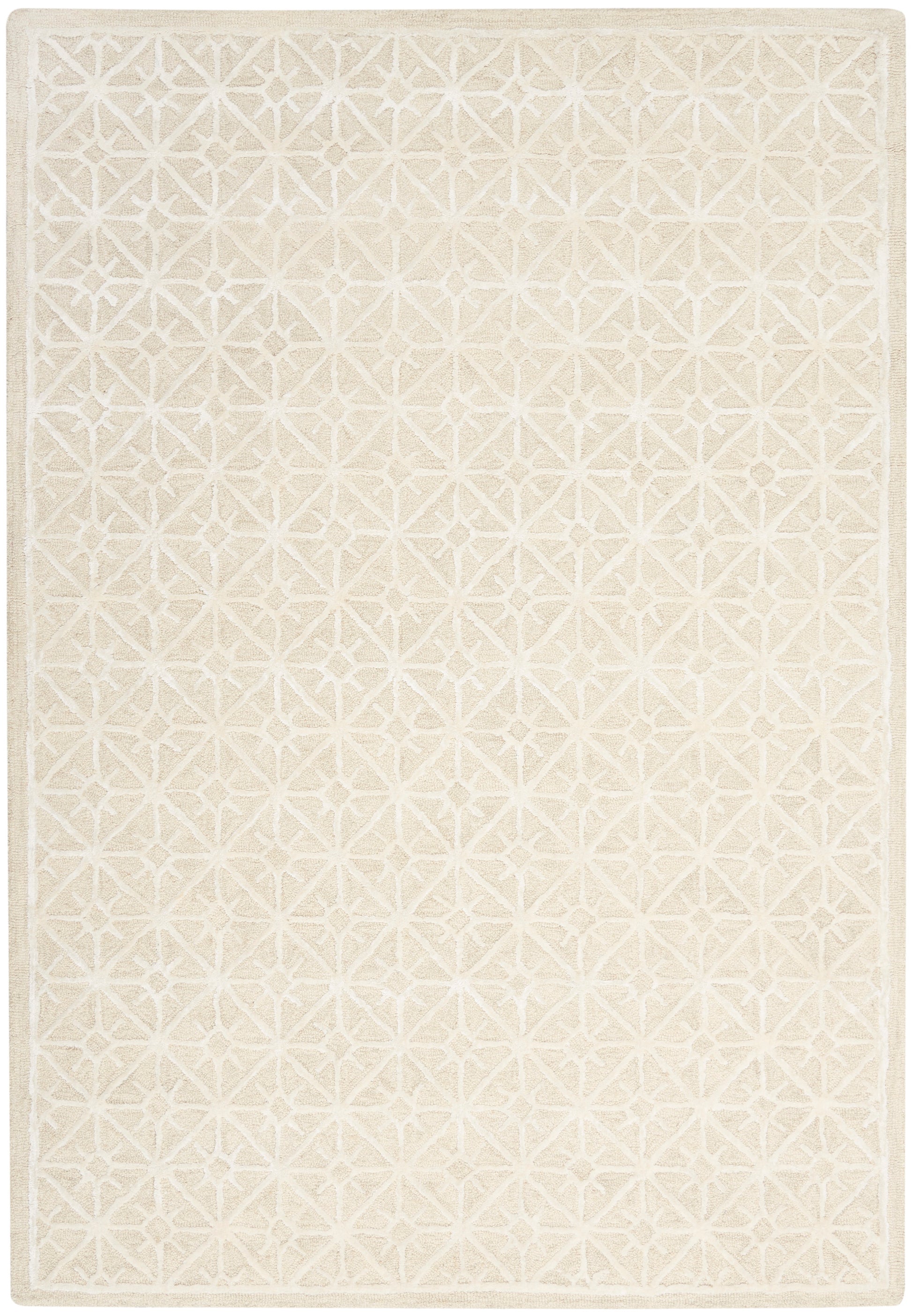 Nicole Curtis Series 2 SR201 Ivory Contemporary Tufted Rug