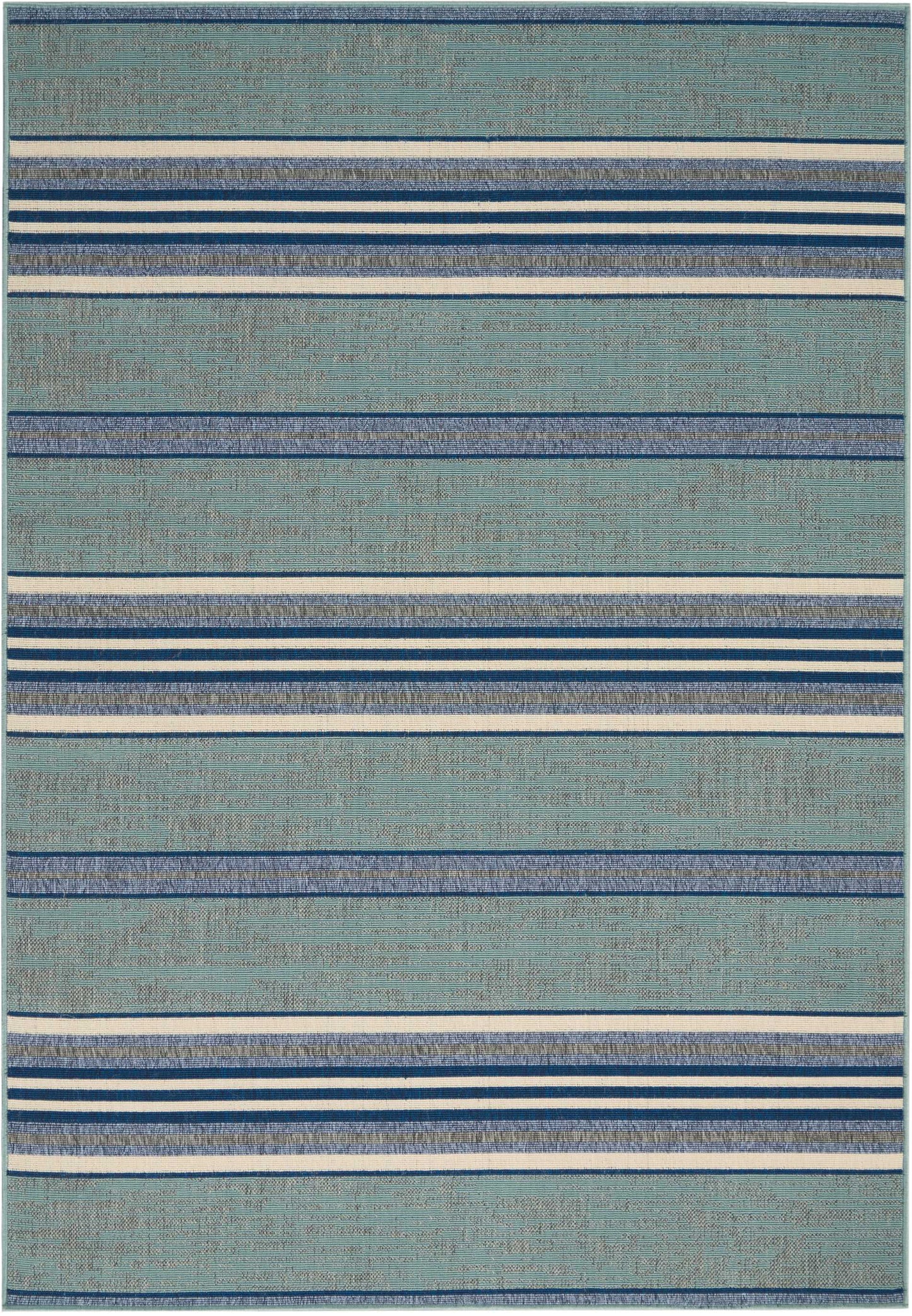 Barclay Butera Lido LID02 Aqua Blue Contemporary Flat Weave Rug