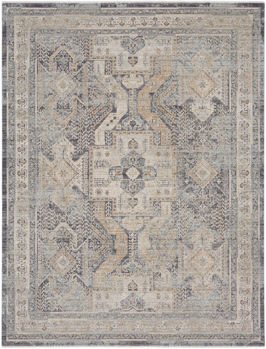 Nourison Home Lynx LNX01 Ivory Charcoal  Transitional Machinemade Rug