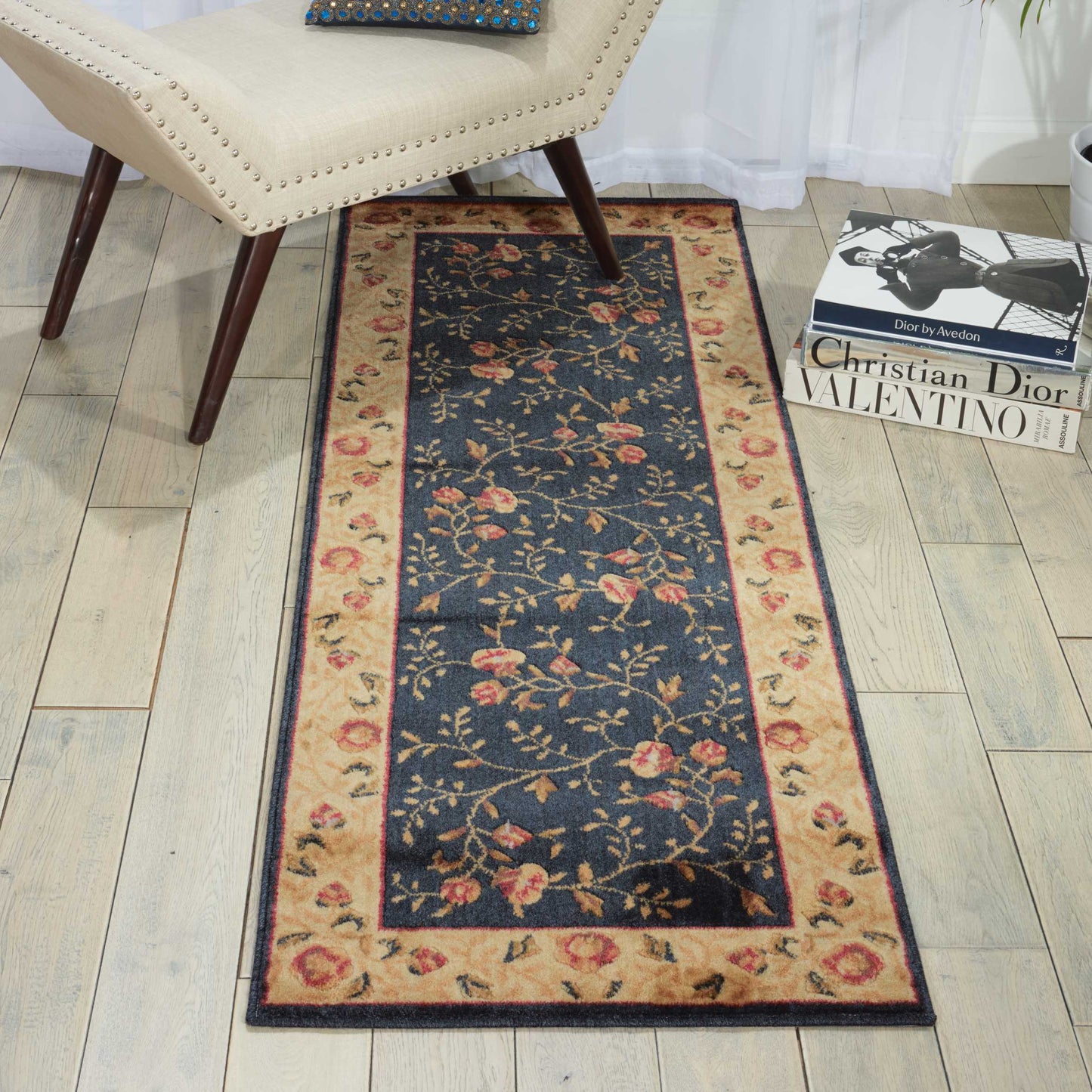 Nourison Home Somerset ST05 Navy  Transitional Machinemade Rug