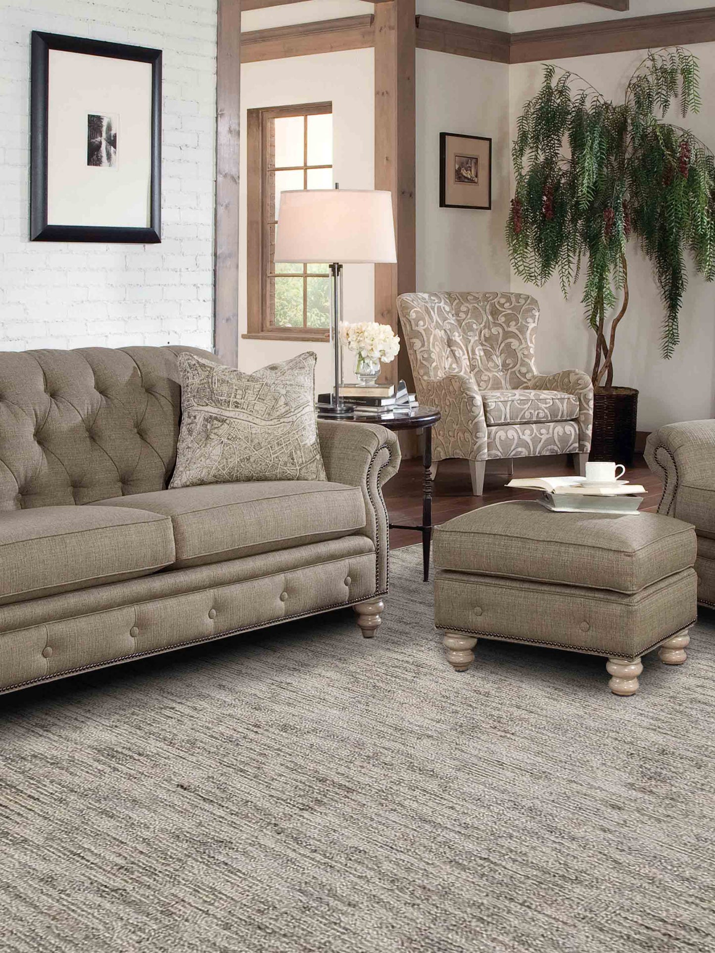 Artisan Roselyn Natural Beige Transitional Loom Rug