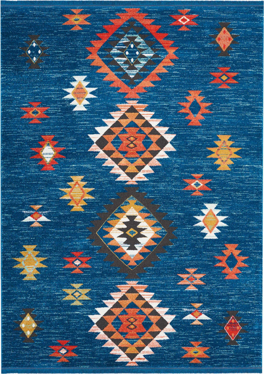 Nourison Home South Western NAV07 Blue  Transitional Machinemade Rug