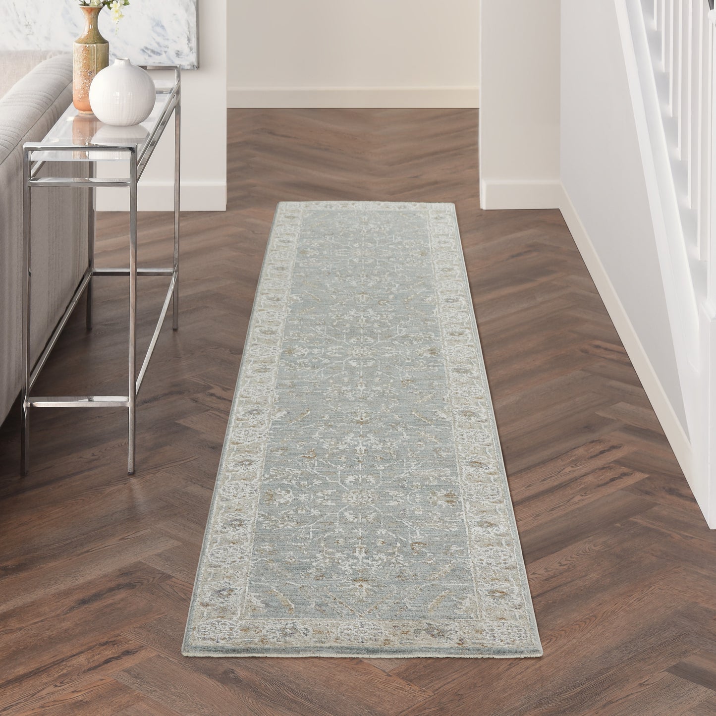 Nourison Home Infinite IFT05 Blue  Traditional Machinemade Rug
