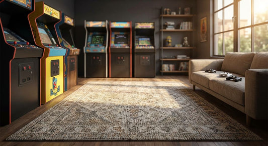 Best rugs for a game room with arcade cabinets
