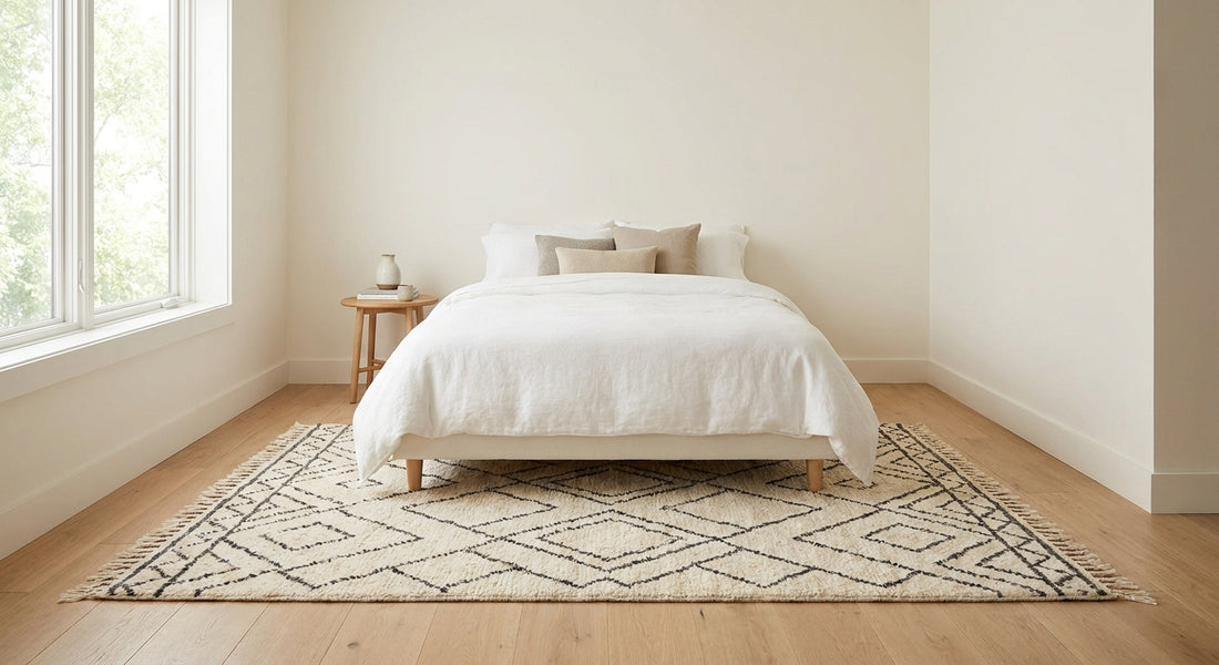 Best Moroccan-style rugs for a minimalist bedroom