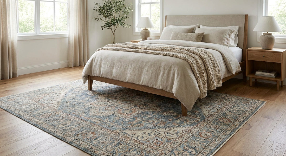 Best rugs for under a queen bed