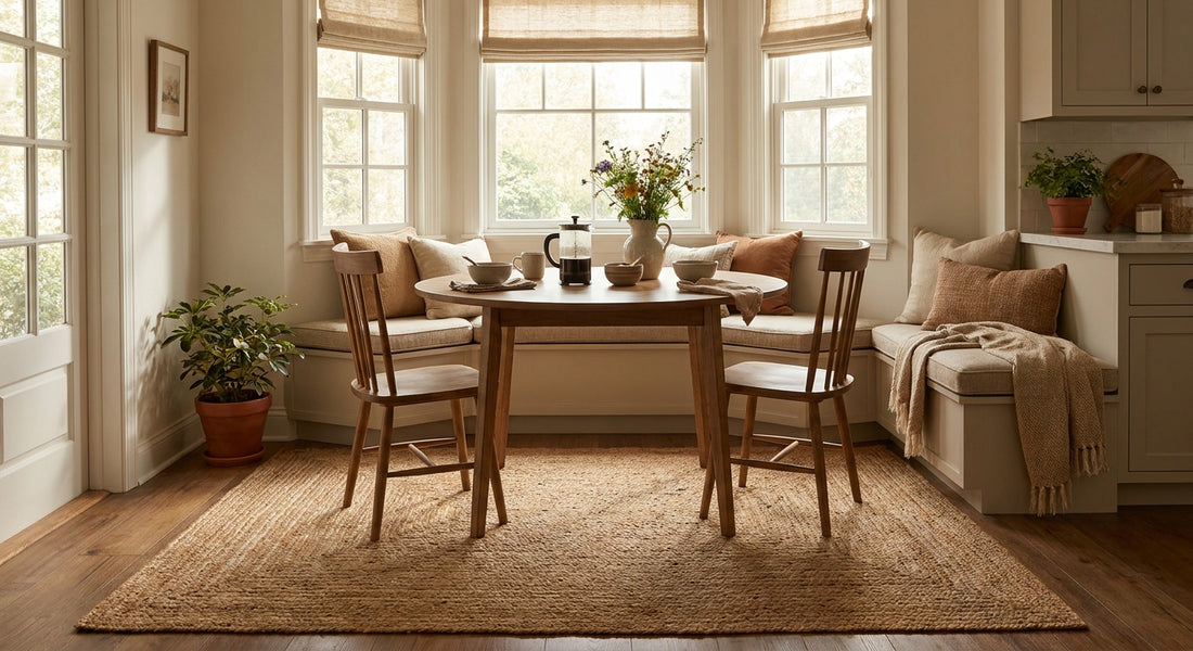 Best rugs for a sunlit breakfast nook