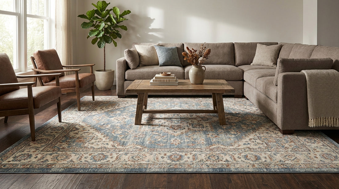 Best Nourison rugs for high-traffic living rooms