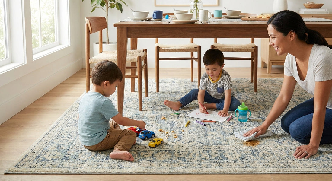 Best washable rugs for a dining room with kids