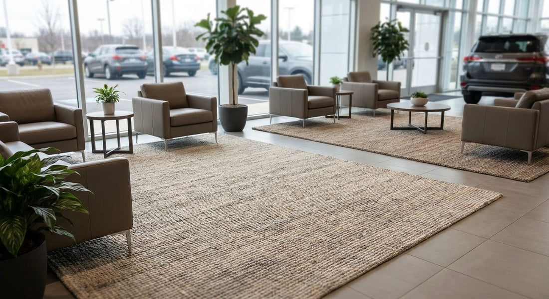 Best rugs for a car dealership showroom lounge