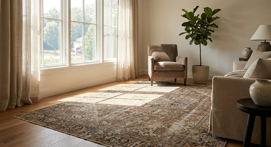 How to prevent rug fading in sunny rooms