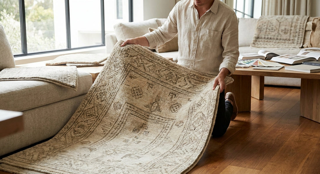 How to choose a designer rug that looks custom-made