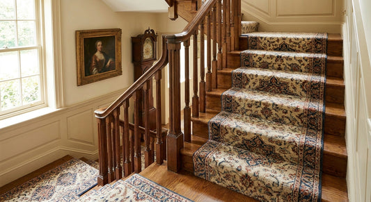 Wool stair runners for traditional homes