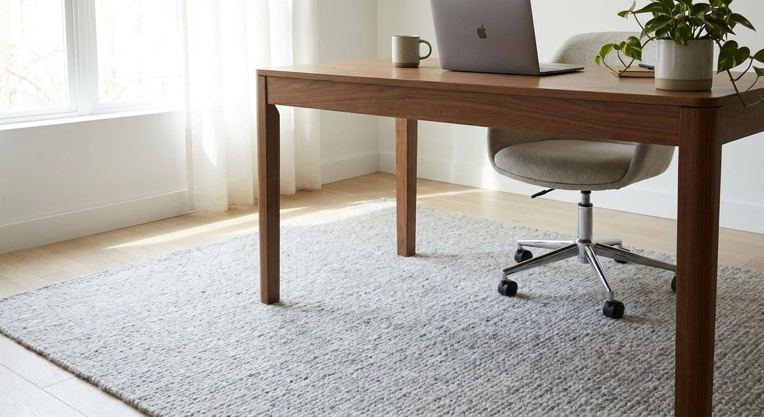Best felted wool rugs for a minimalist office