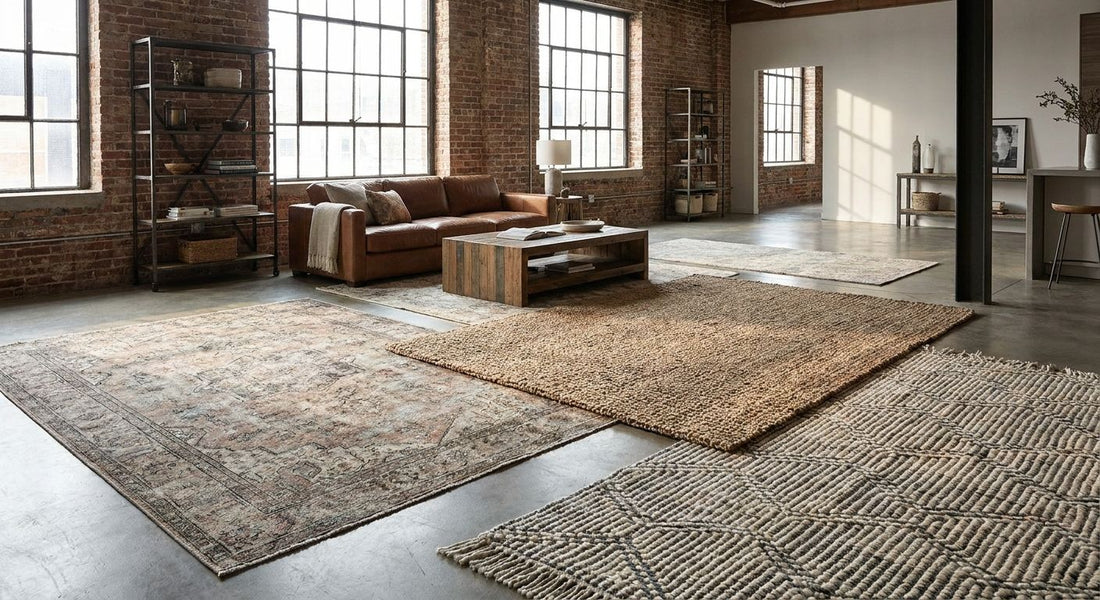 Best rugs for an industrial-style brick loft