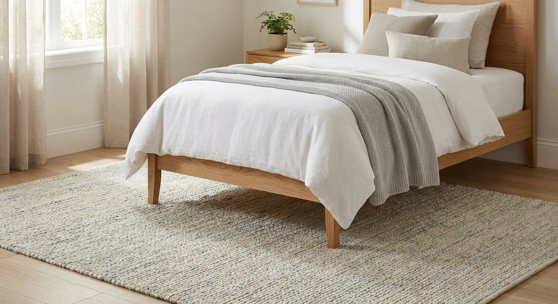 What size rug for a twin or twin XL bed