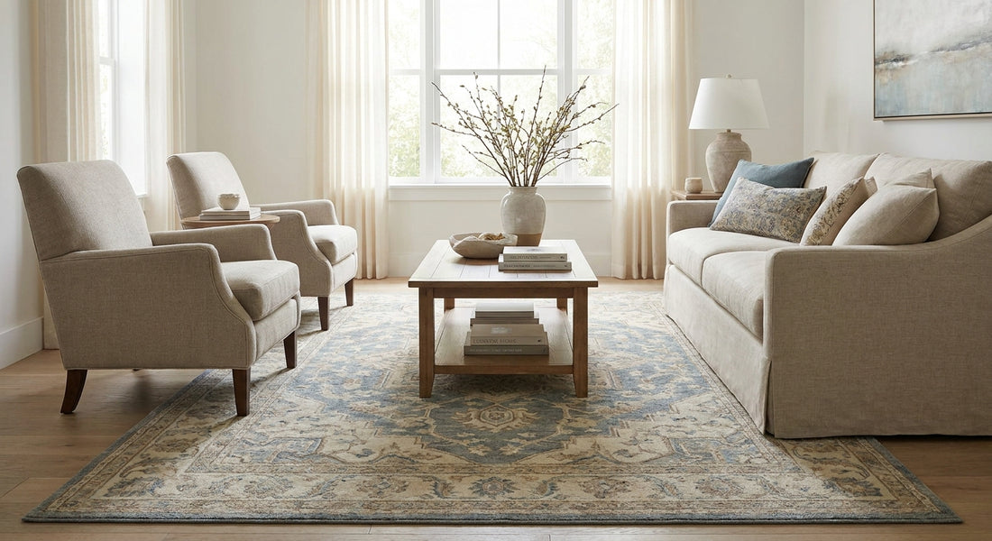 Rugs for transitional style home decor
