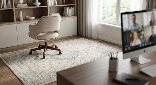 Best rugs for a home office video call background