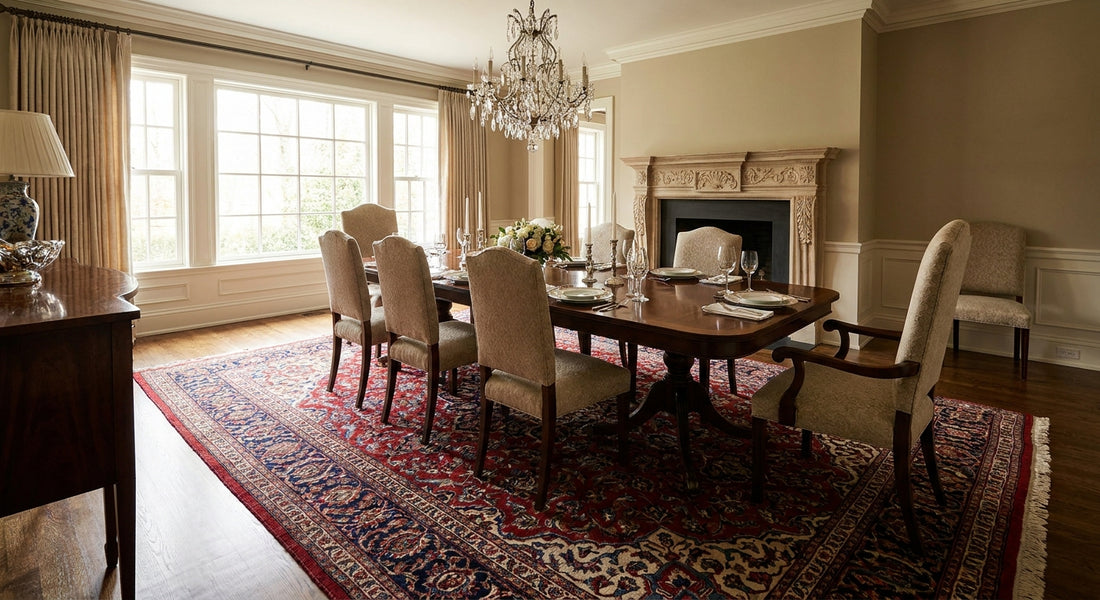 Traditional rugs for formal dining rooms