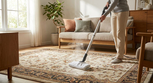 How to steam clean an area rug without damage