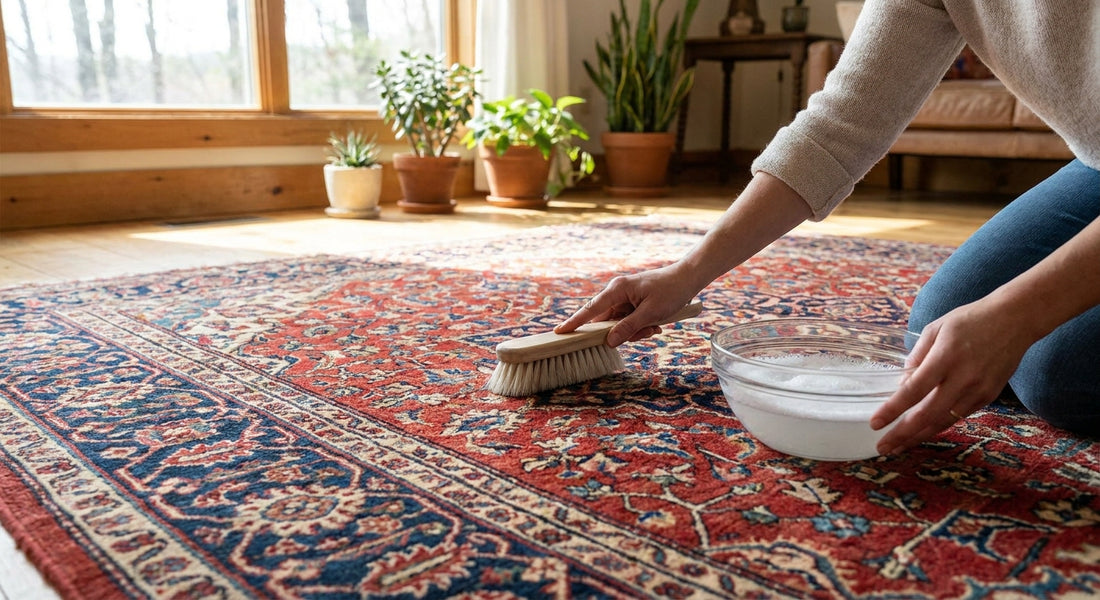 How to clean a hand knotted wool rug