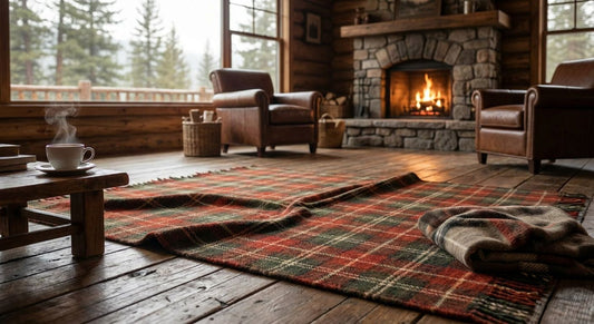 Best plaid and tartan rugs for a cozy cabin