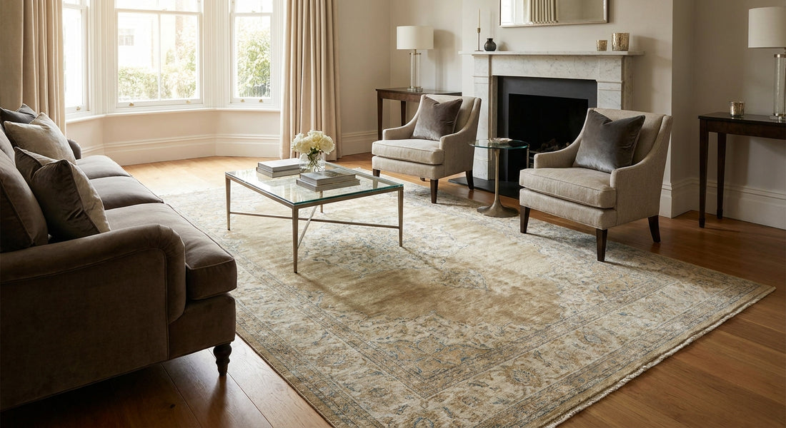 Best silk and bamboo silk rugs for a formal living room