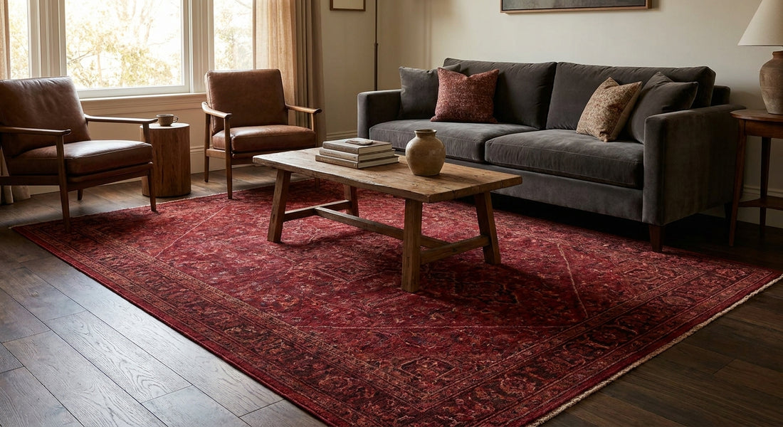 Best red rugs for bold living room statements