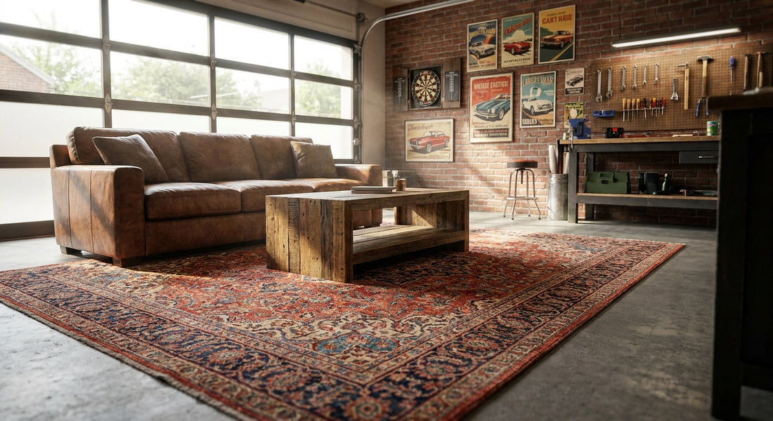 Best rugs for a garage man cave