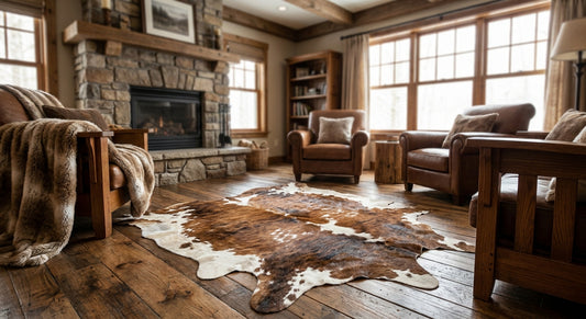 Best cowhide rugs for a lodge-style den