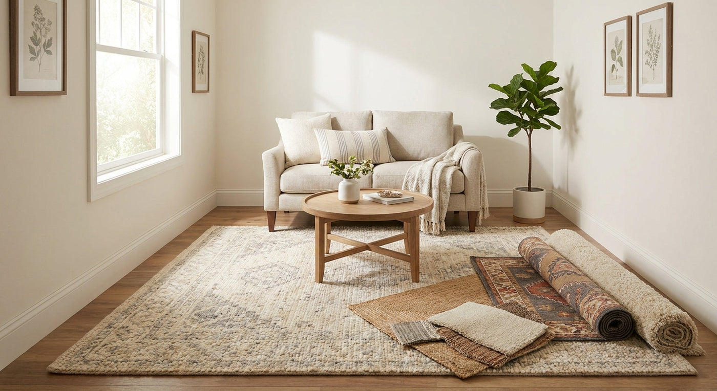 How to pick the right rug for an 8x8 room