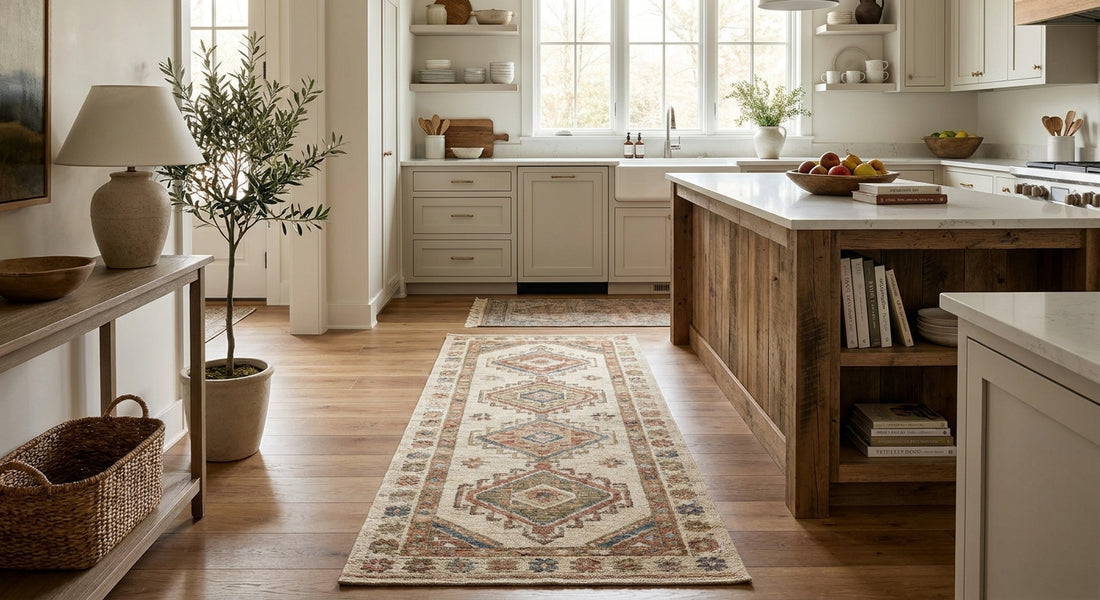 How to use a runner in a kitchen or hallway