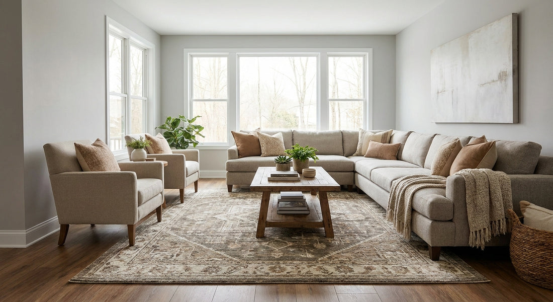 Best 10x10 rugs for square living rooms