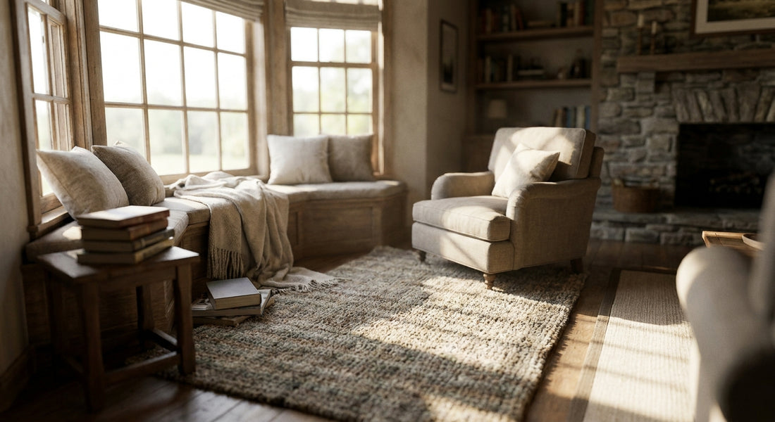 Best rugs for a bay window reading corner