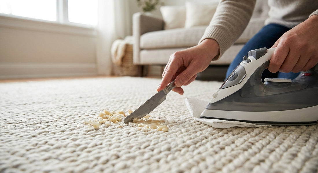 How to remove candle wax from a wool rug