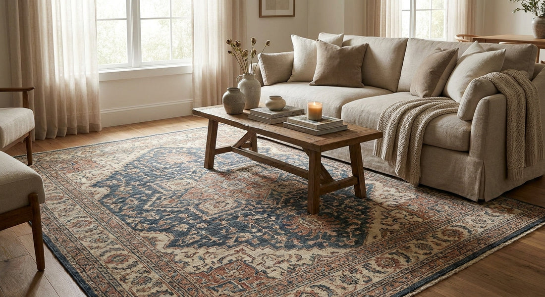 Hand knotted rugs for living rooms